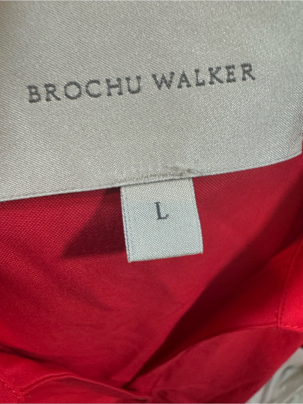 Brochu Walker Red Button-Front Maxi Dress L - Picture 5 of 8